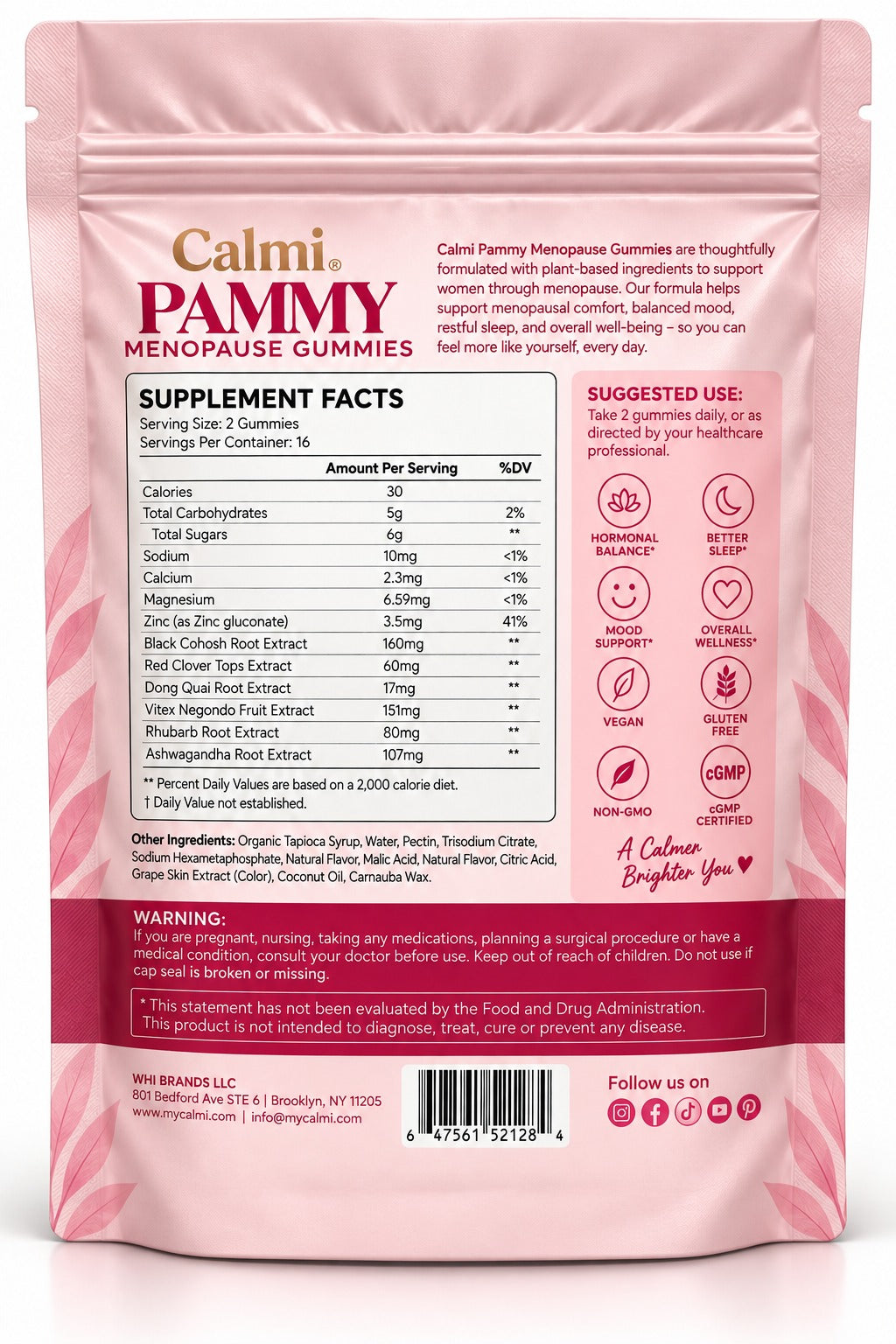 Calmi® PAMMY Menopause Gummies
